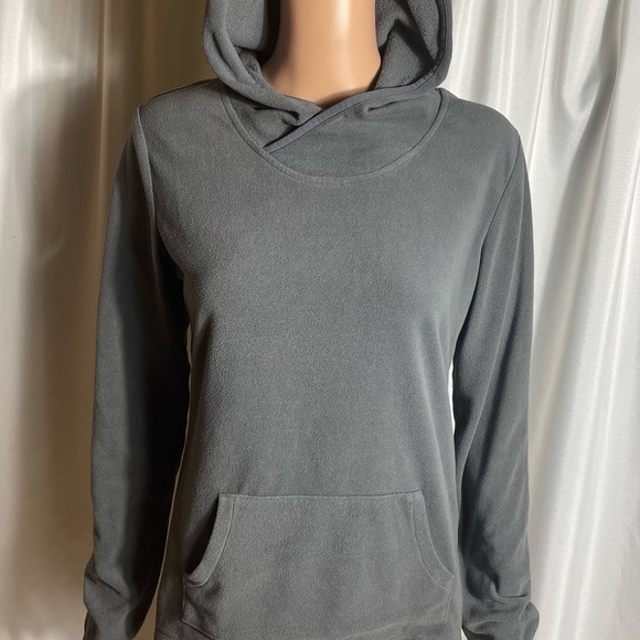 Merona Women's Size S Gray Hoodie Sweater Kangaroo Pockets - Picture 1 of 8